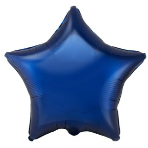 Шар фольгированный звезда 18"(45 см) темно-синий FM