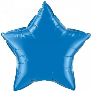 Шар фольгированный звезда 18"(45 см) синий FM