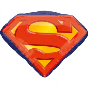 Шар фигура фольгированная  26" (66см) Эмблема Супермен1 шт