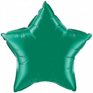 Шар фольгированный звезда 18"(45 см) зеленый FM