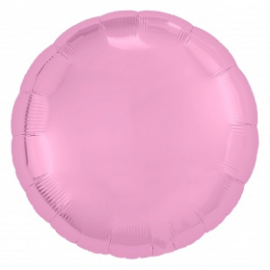 Шар фольгированный круг18"(46 см) розовый 1 шт